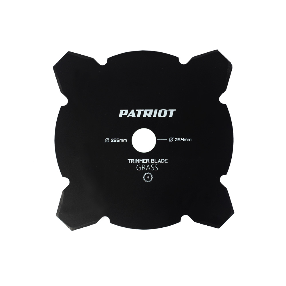 Нож PATRIOT TBM 4 для триммера (255х25.4 мм, 4 зубца)